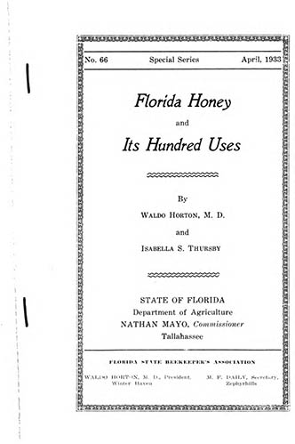 Florida Honey and Its Hundred Uses
